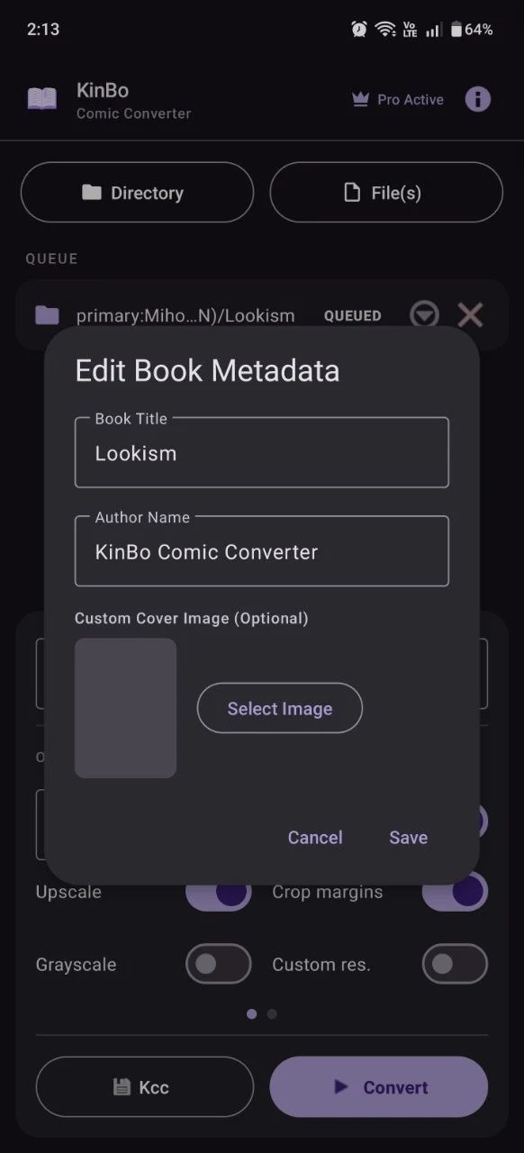 KinBo: Kindle Comic Converter screenshot